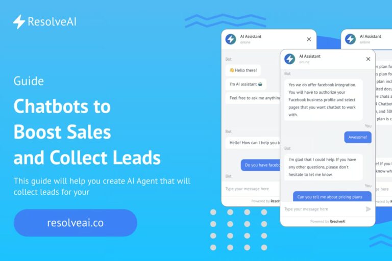 Chatbots to boost sales and collect leads